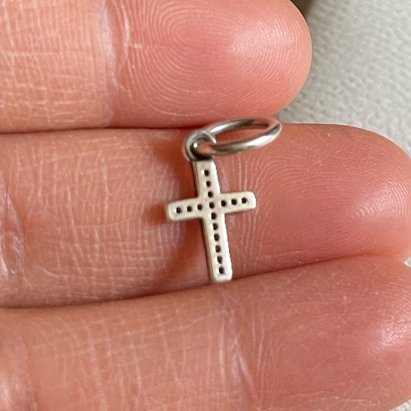 Retired Pandora Sparkling Cross Dangle Charm for Bracelet Necklace EUC - Picture 5 of 5